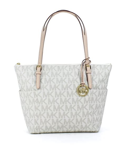 michael kors jet set pvc shoulder bag|Michael Kors vanilla jet set.